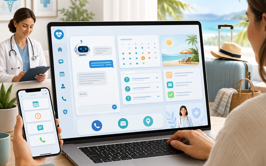 Vacances et continuité numérique : comment automatiser l’information patient sur votre site ?